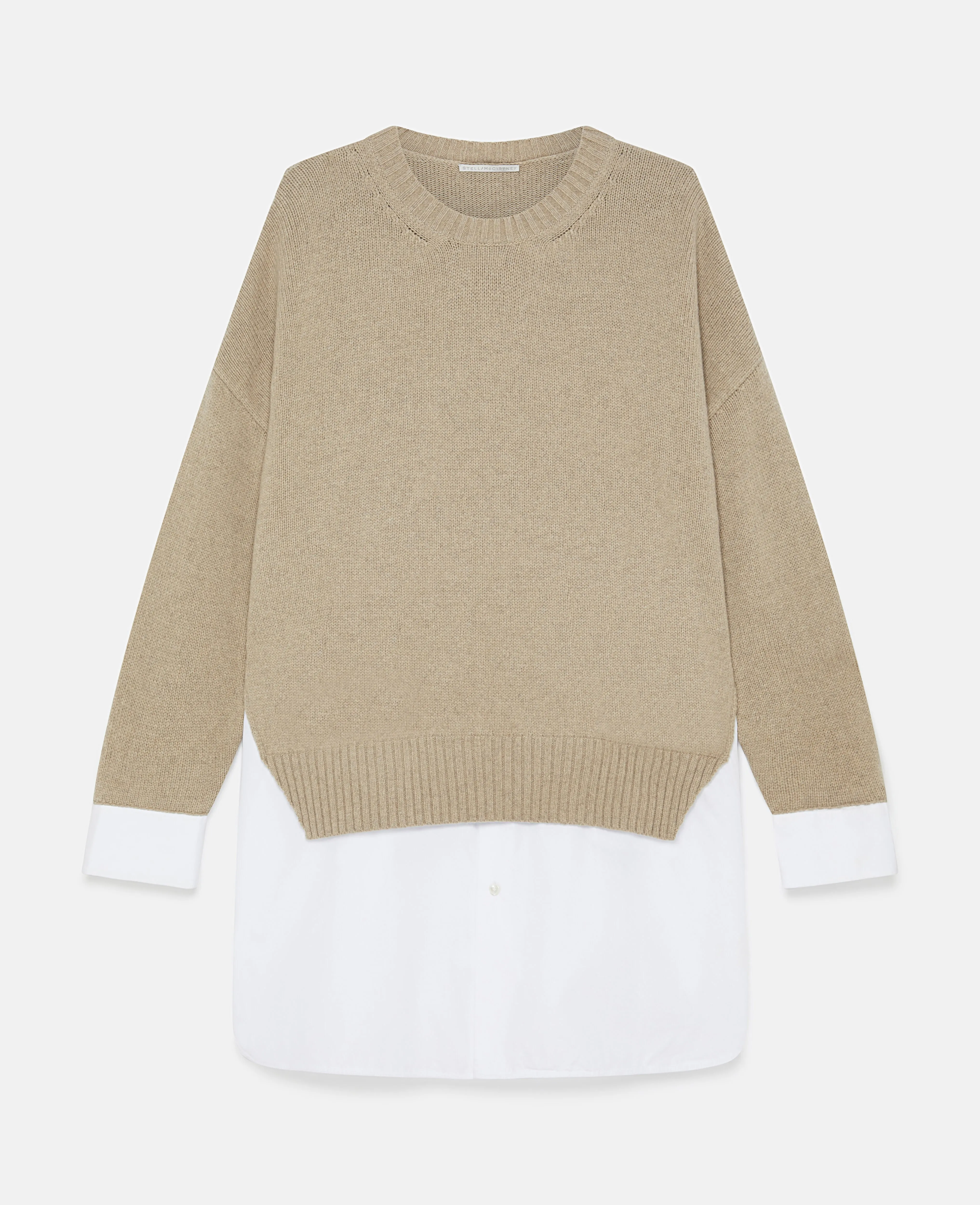 Shirting Details Long Sleeve Sweater