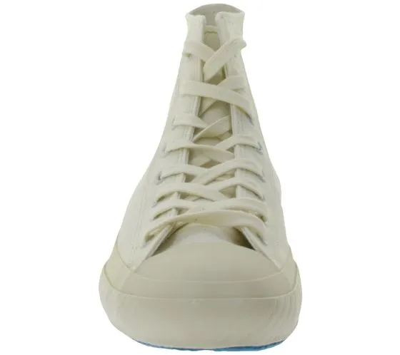 SHOES LIKE POTTERY Zapatillas medias de mujer Zapatos con cordones de moda 12331817 blanco