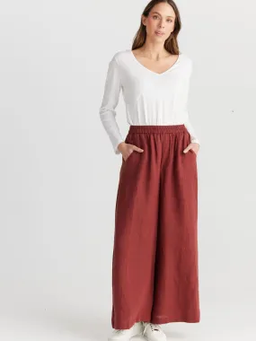 Shop Wine-Colored Positano Pants Online