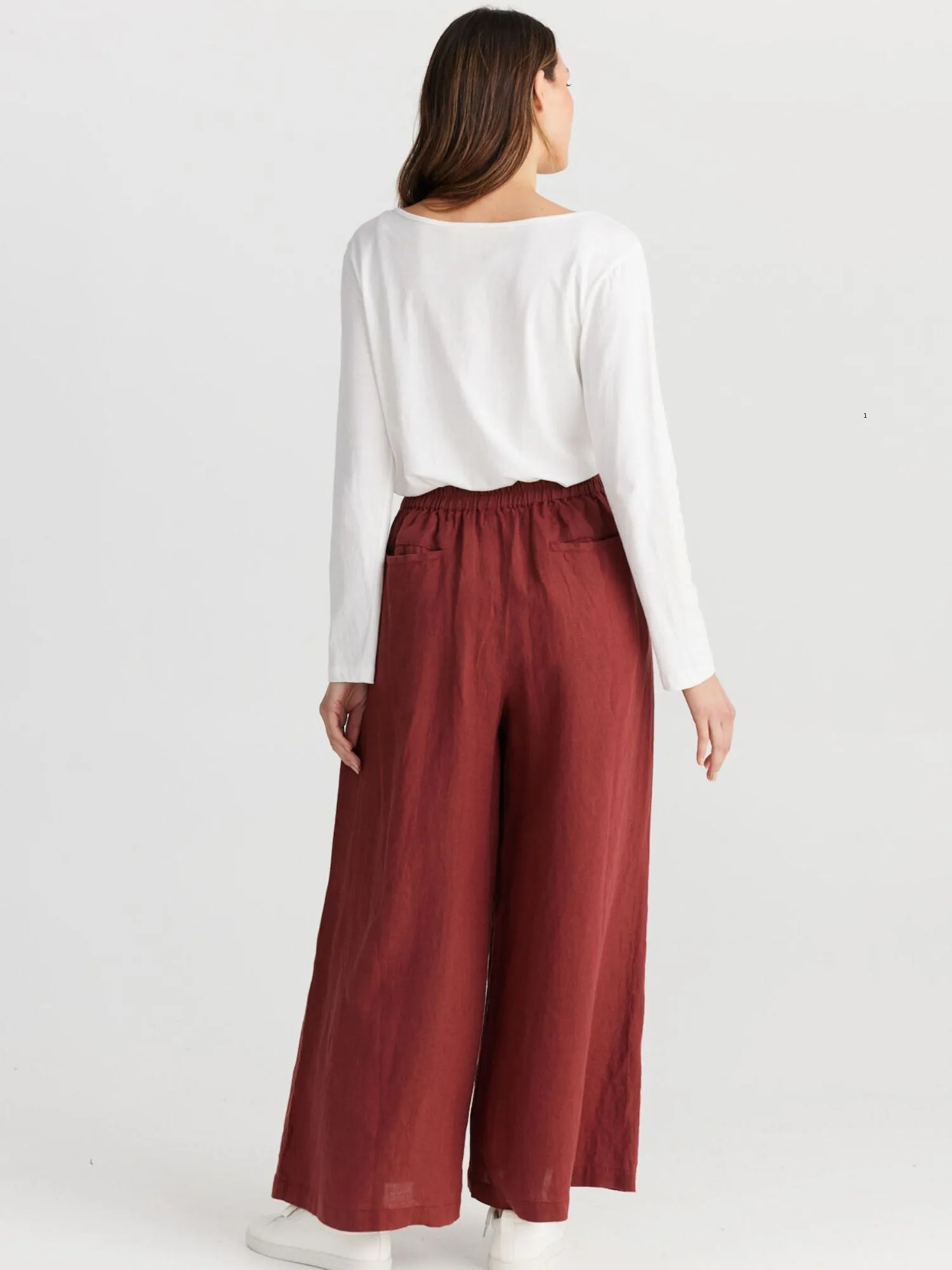 Shop Wine-Colored Positano Pants Online