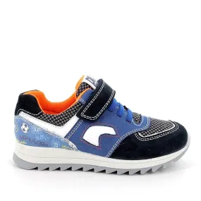 Sneakers for boys in blue-navy-dark gray color (sizes: 31-35)