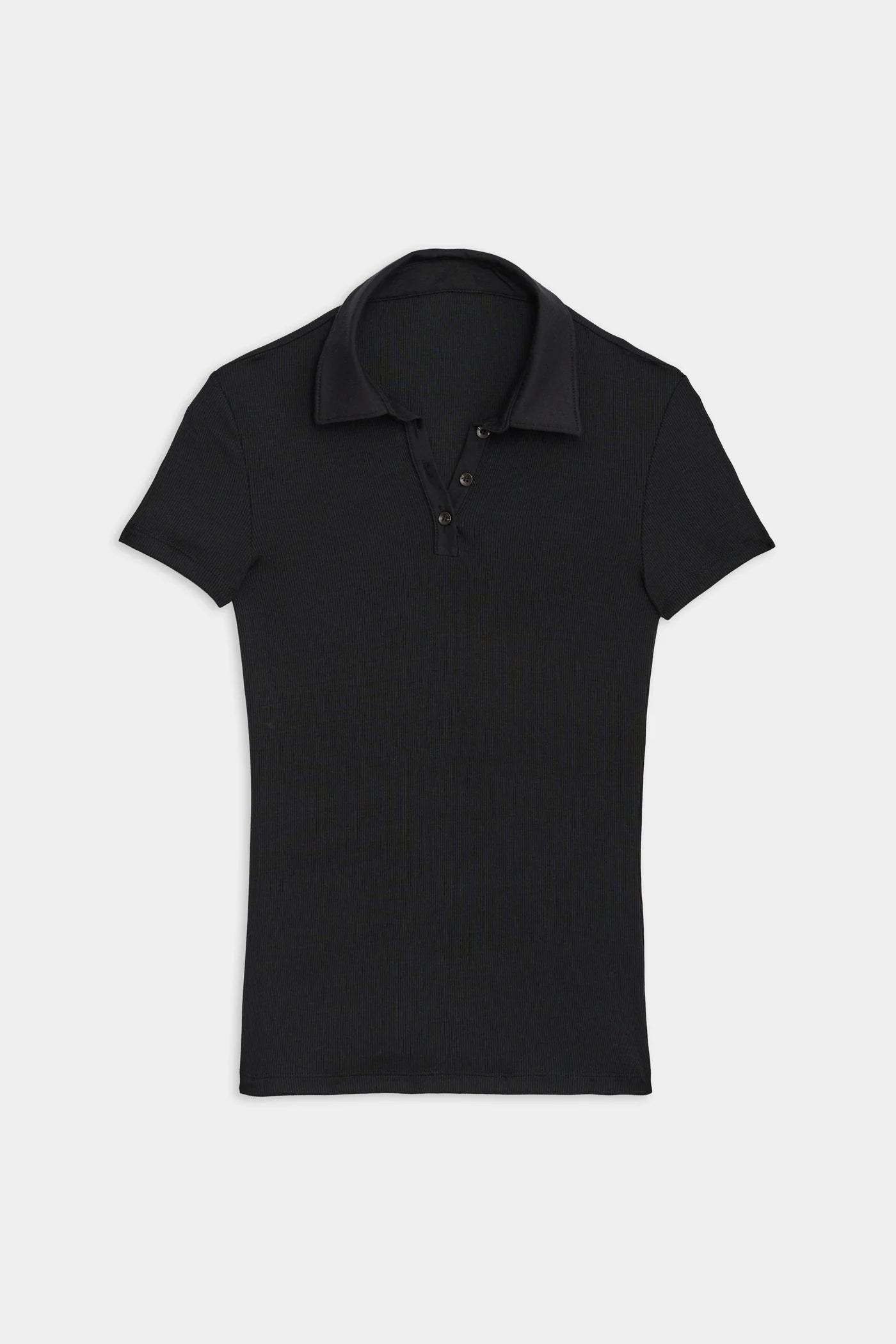 Splits 59 Talia Ribbed Polo Black - Shop Now