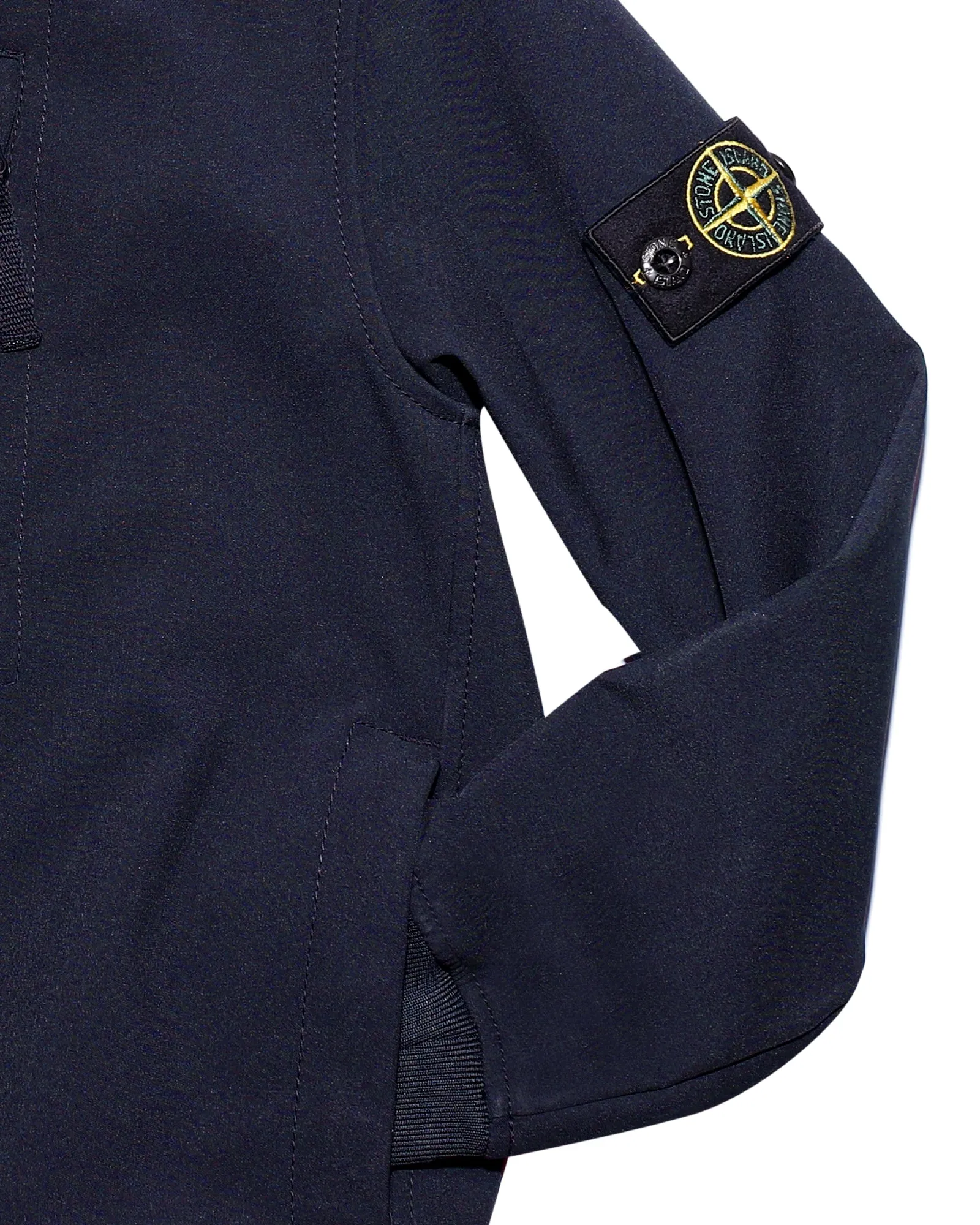 Stone Island Junior Logo Patch Hooded Jacket