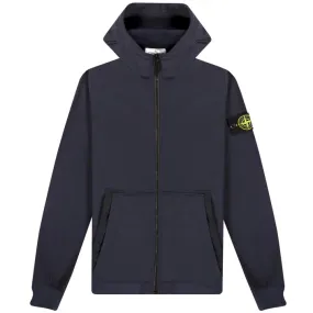 Stone Island Soft Shell-R E.Dye Hooded Jacket Navy - Buy Now