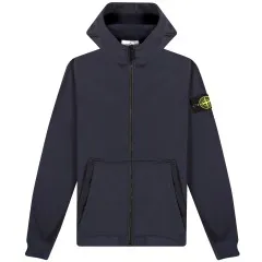 Stone Island Soft Shell-R E.Dye Hooded Jacket Navy - Buy Now