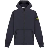 Stone Island Soft Shell-R E.Dye Hooded Jacket Navy - Buy Now