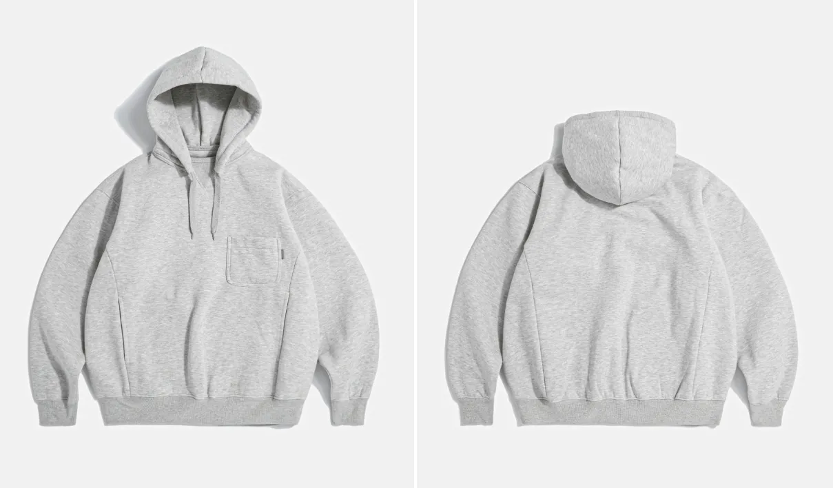 Street Style Long Sleeves Plain Logo Hoodies