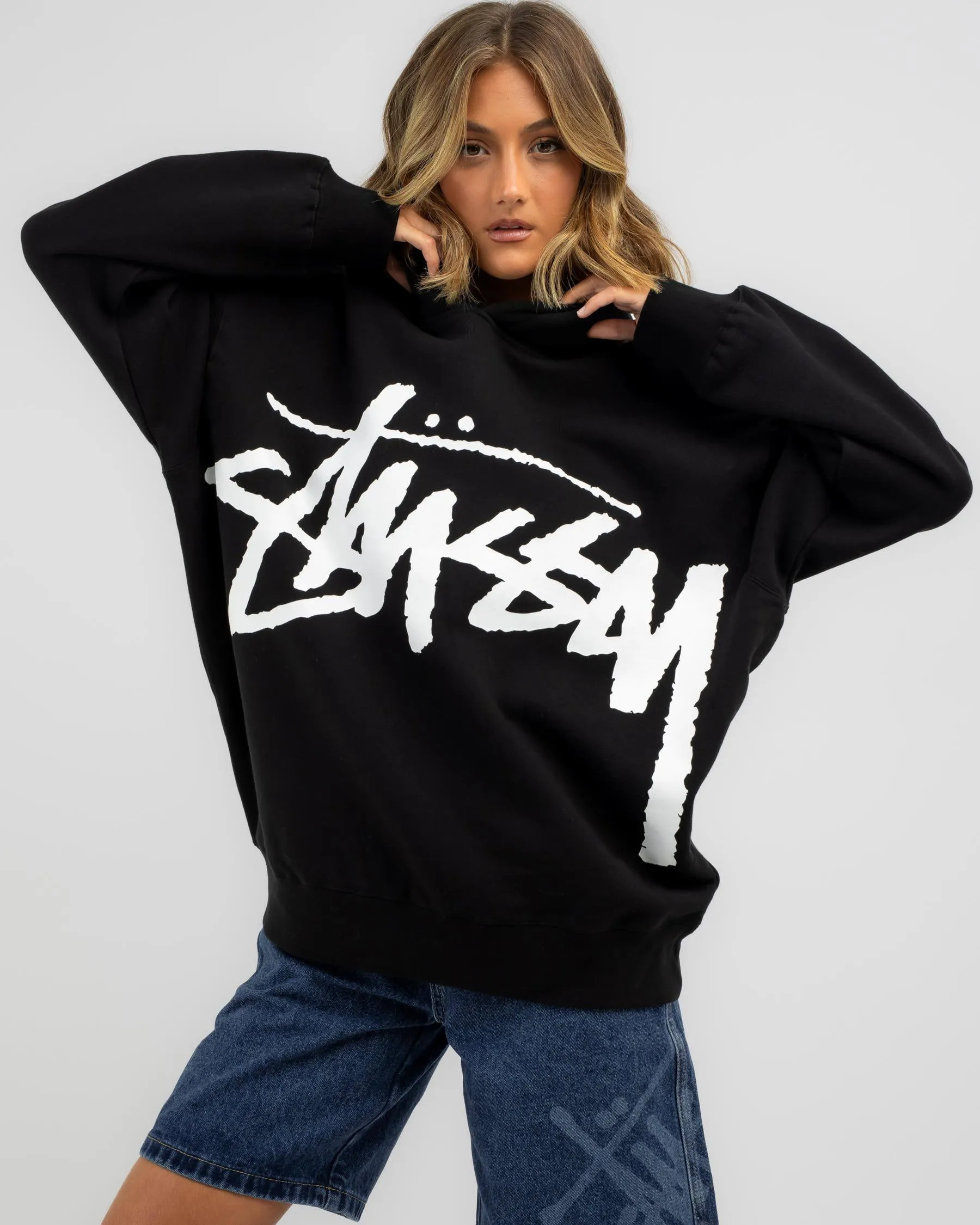 Stussy Long Sleeve Logo Skate Cotton Street Style