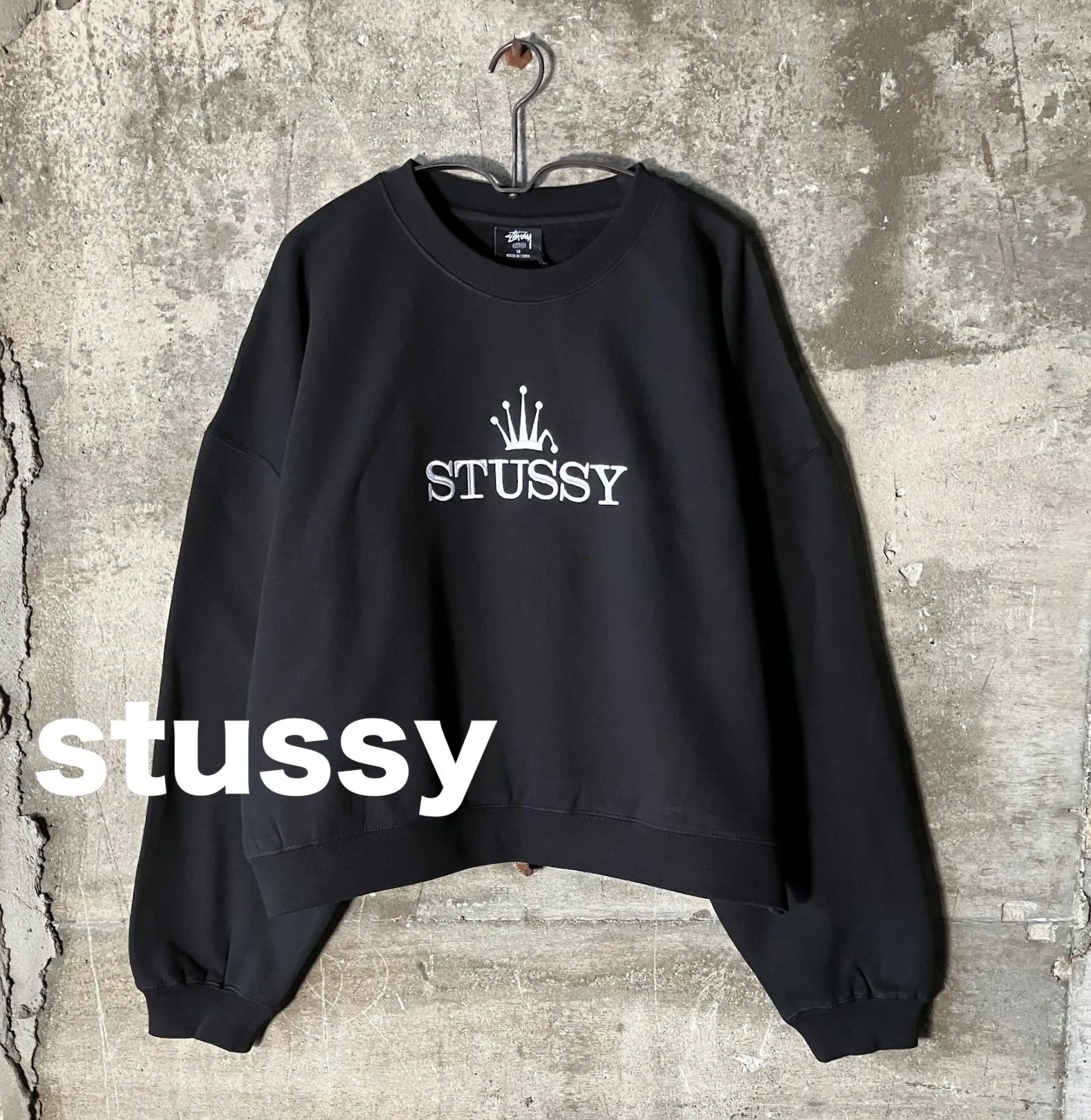 Stussy Street Style Long Sleeve Logo Hoodies Sweatshirts