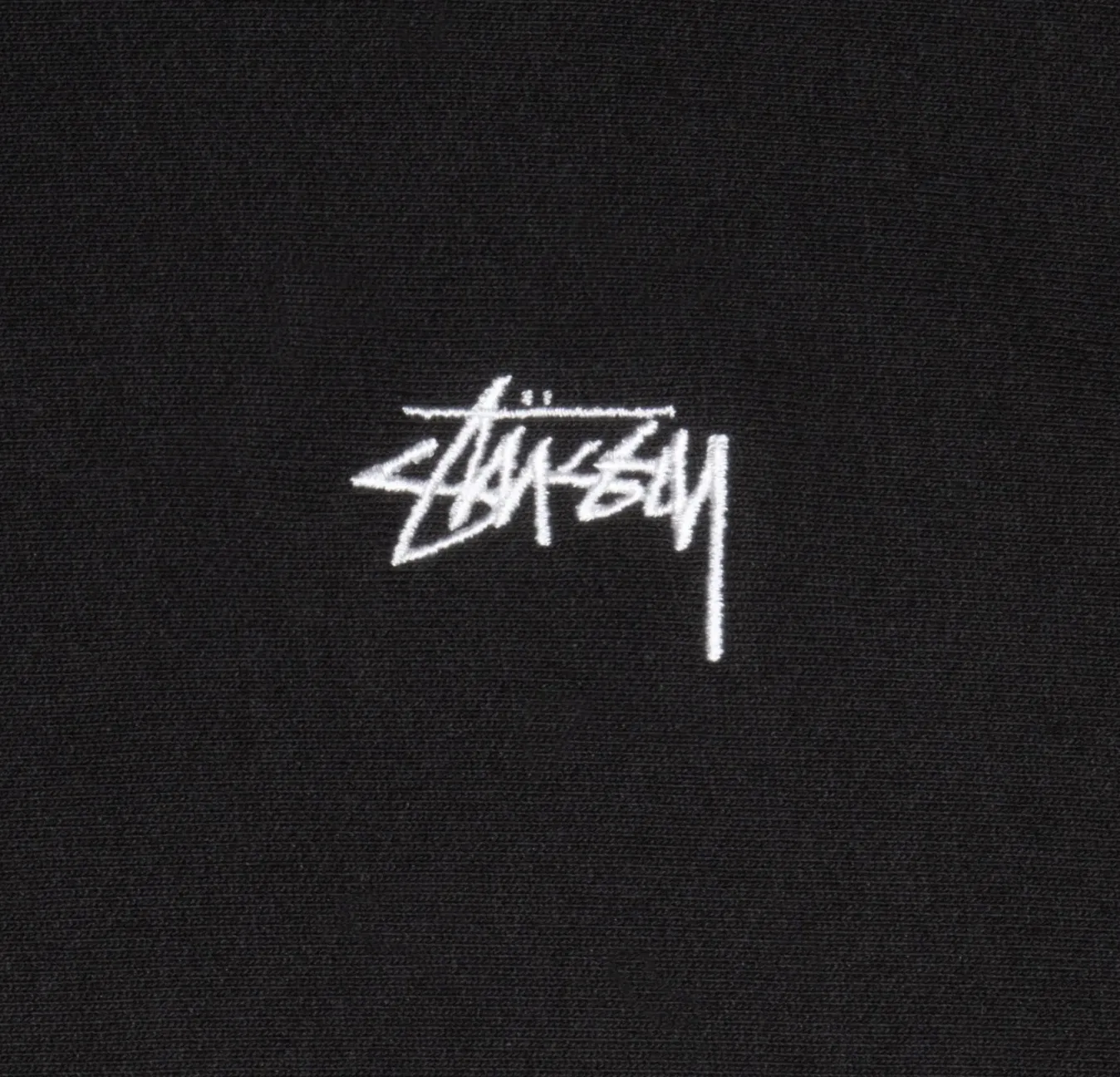 stussy unisex long sleeves cotton logo skater style