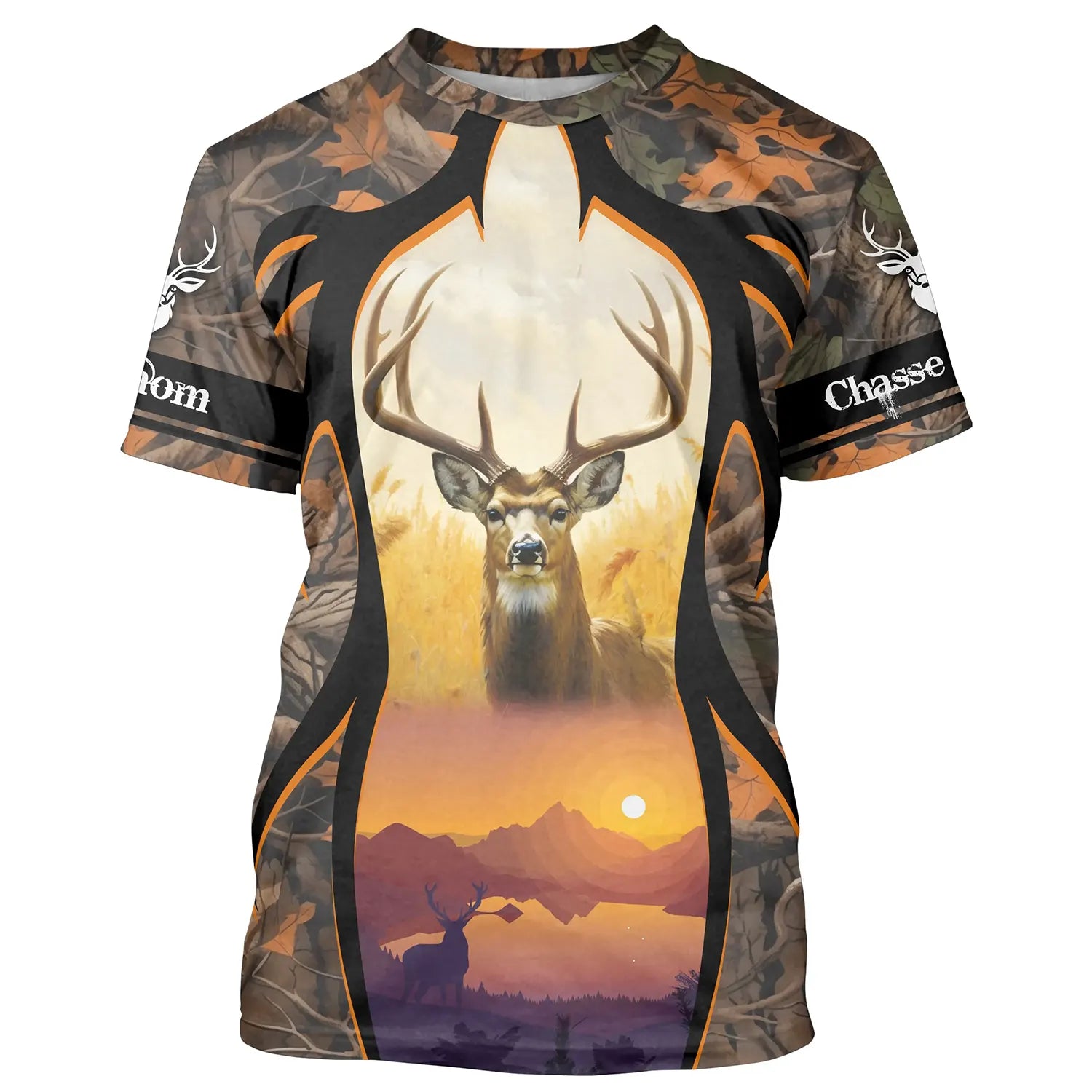 T-shirt Hunting Camo Deer, Custom Gift Idea for Hunters, Autumn Pattern - CT06092215