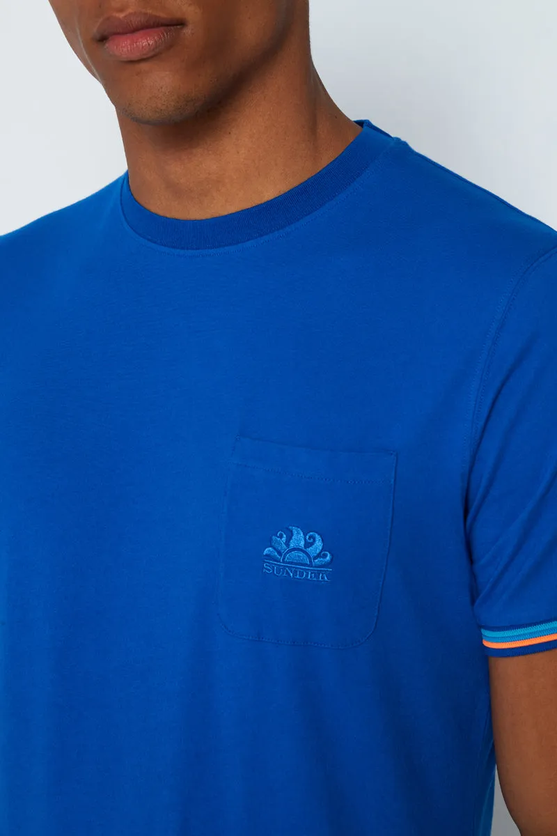 T-shirt with crew neck and pocket