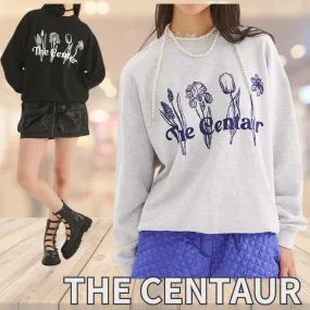 The Centaur Long Sleeves Cotton Crew Neck Floral Pattern