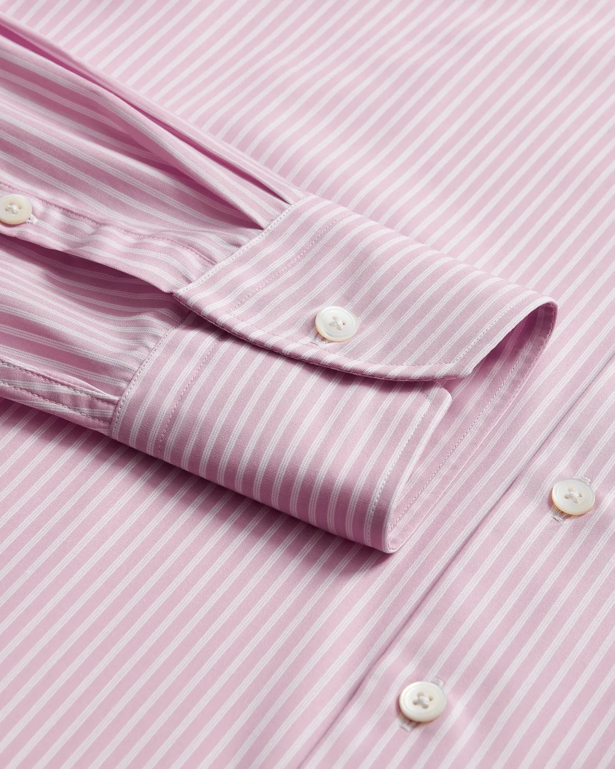 Thomas Pink Pink White Stripe Lux Shirt