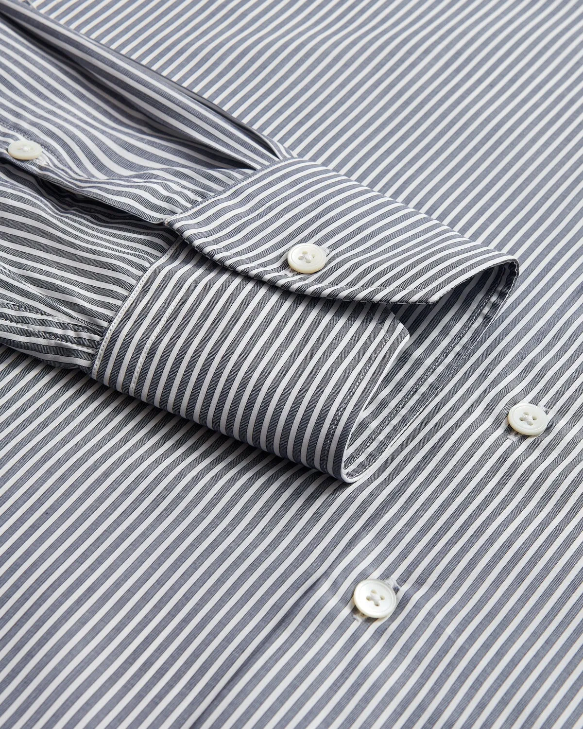 Thomas Pink Stripe Shirt Navy White