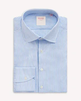 Thomas Pink Stripe Shirt - Pale Blue White