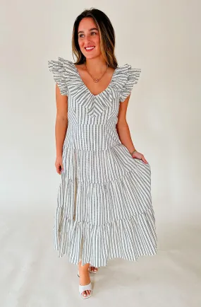 time striped maxi