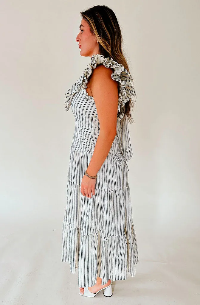 time striped maxi