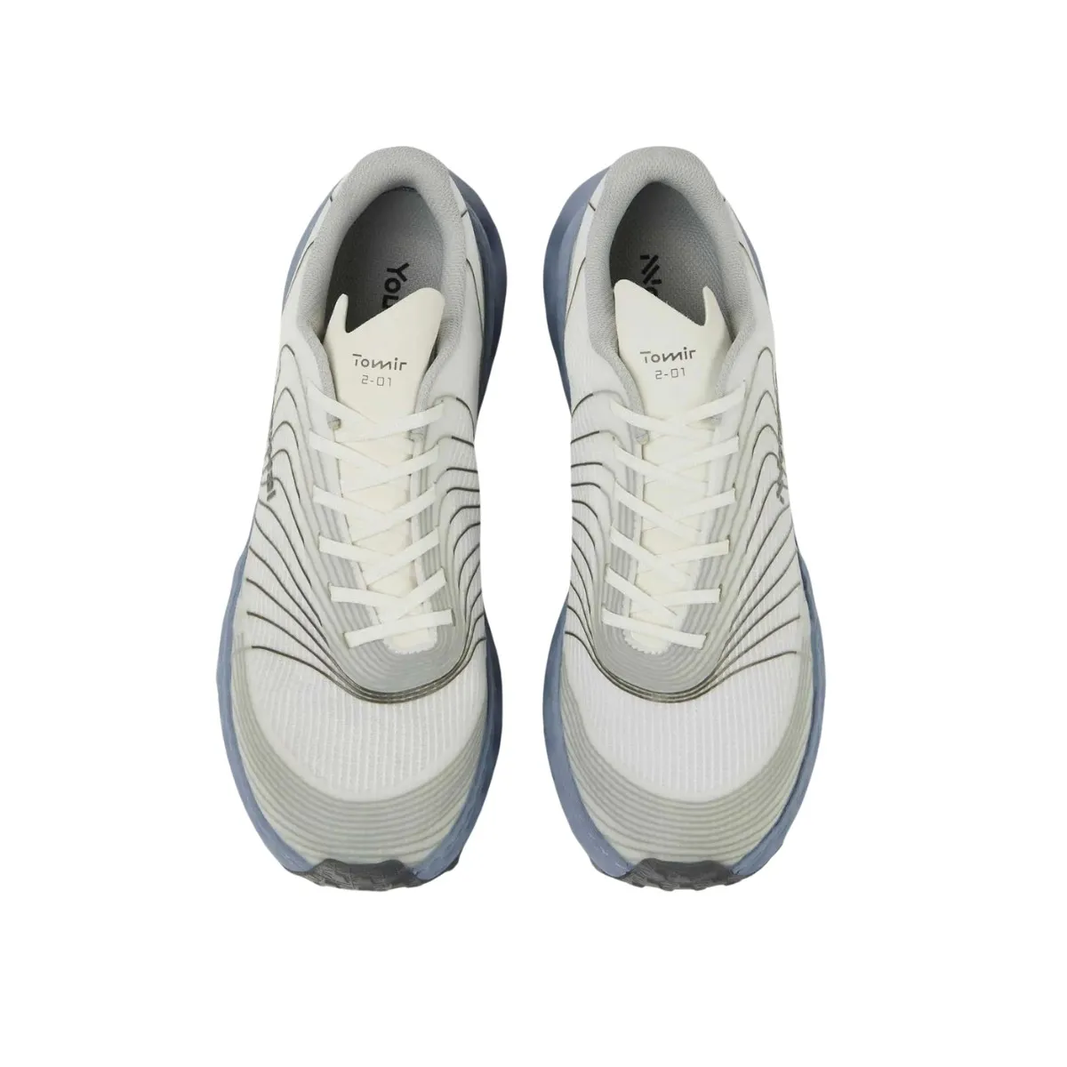 Unisex Beige Blue Sneakers - Tomir Normal