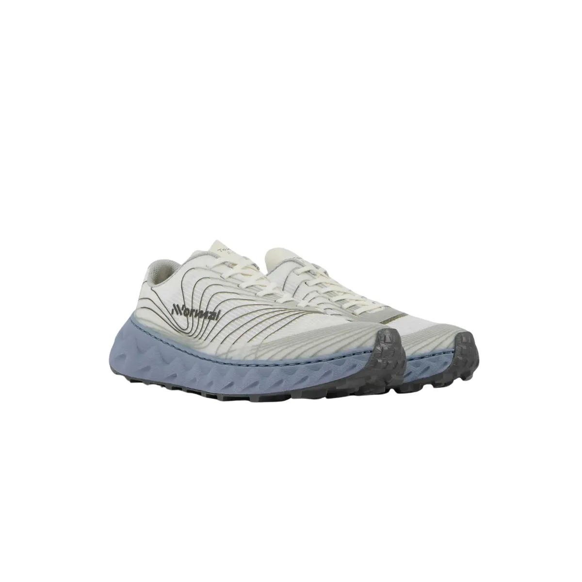 Unisex Beige Blue Sneakers - Tomir Normal