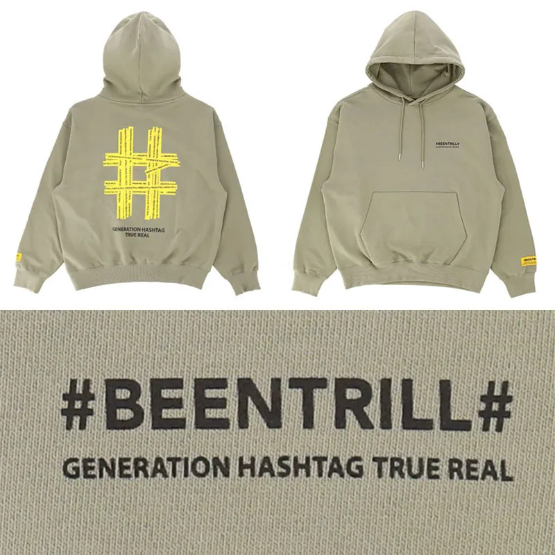 Unisex Cotton Logo Hoodies & Sweatshirts by BEEN TRILL - Street Style Collection