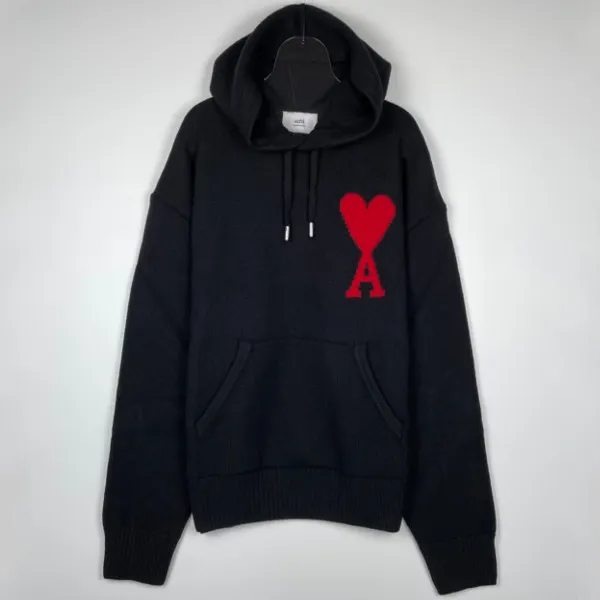 Unisex Long Sleeves Logo Hoodies & Sweatshirts | AMI PARIS Collection