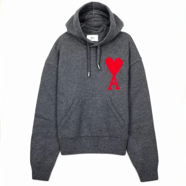 Unisex Long Sleeves Logo Hoodies & Sweatshirts | AMI PARIS Collection