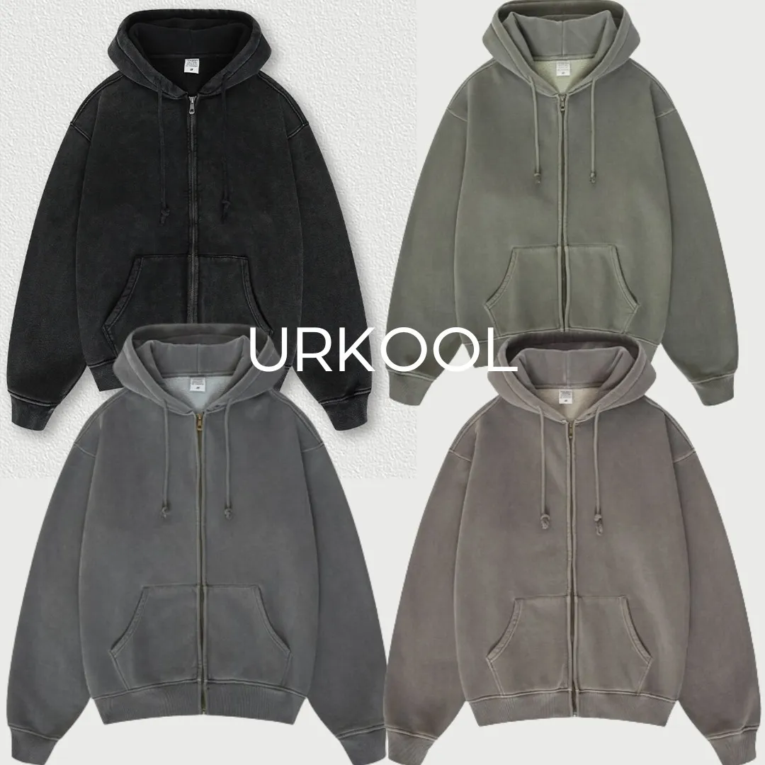 URKOOL | Tie-dye Long Sleeves Plain Cotton