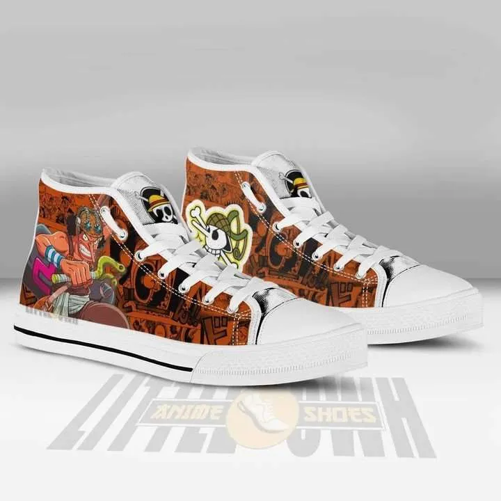 Usopp High Top Shoes One Piece Anime Canvas Converse Snakers