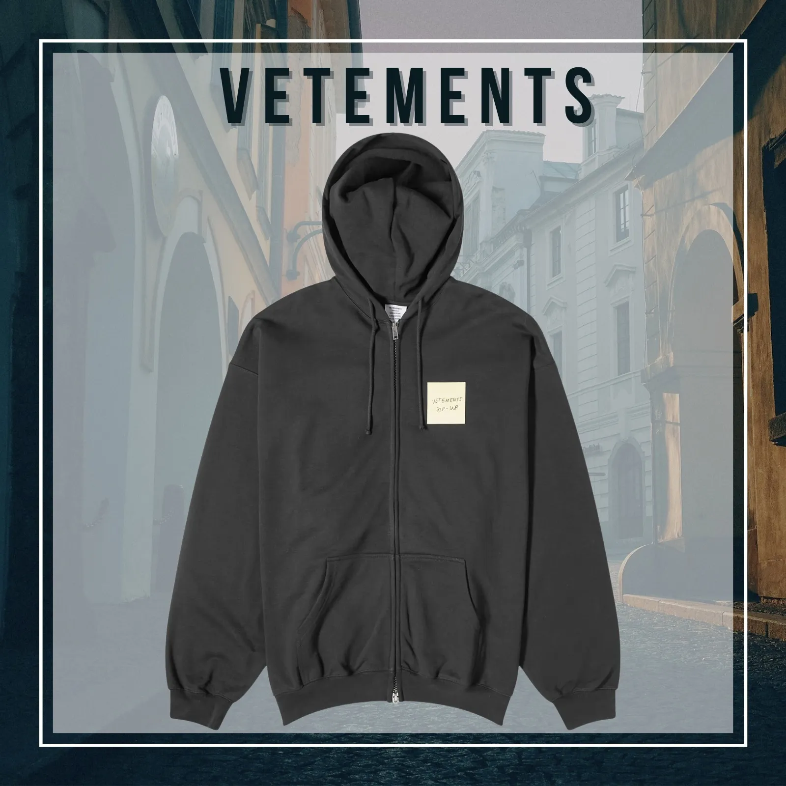 VETEMENTS | Gender-neutral Street Style Long Sleeves Logo in Blended Fabrics