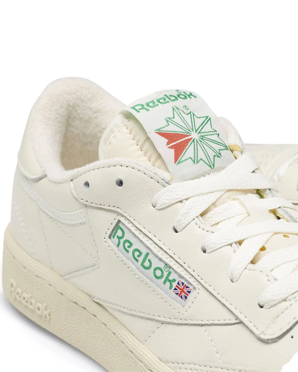 Vintage Chalk/Paper White/Glen Green Reebok Club C 85