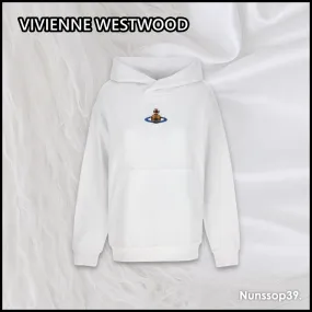 Vivienne Westwood | Unisex Hoodies Plain Cotton Long Sleeves Logo