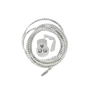 Vivobarefoot Kids Striped White Toggle Laces - Result: Vivobarefoot Toggle Laces Kids Striped White