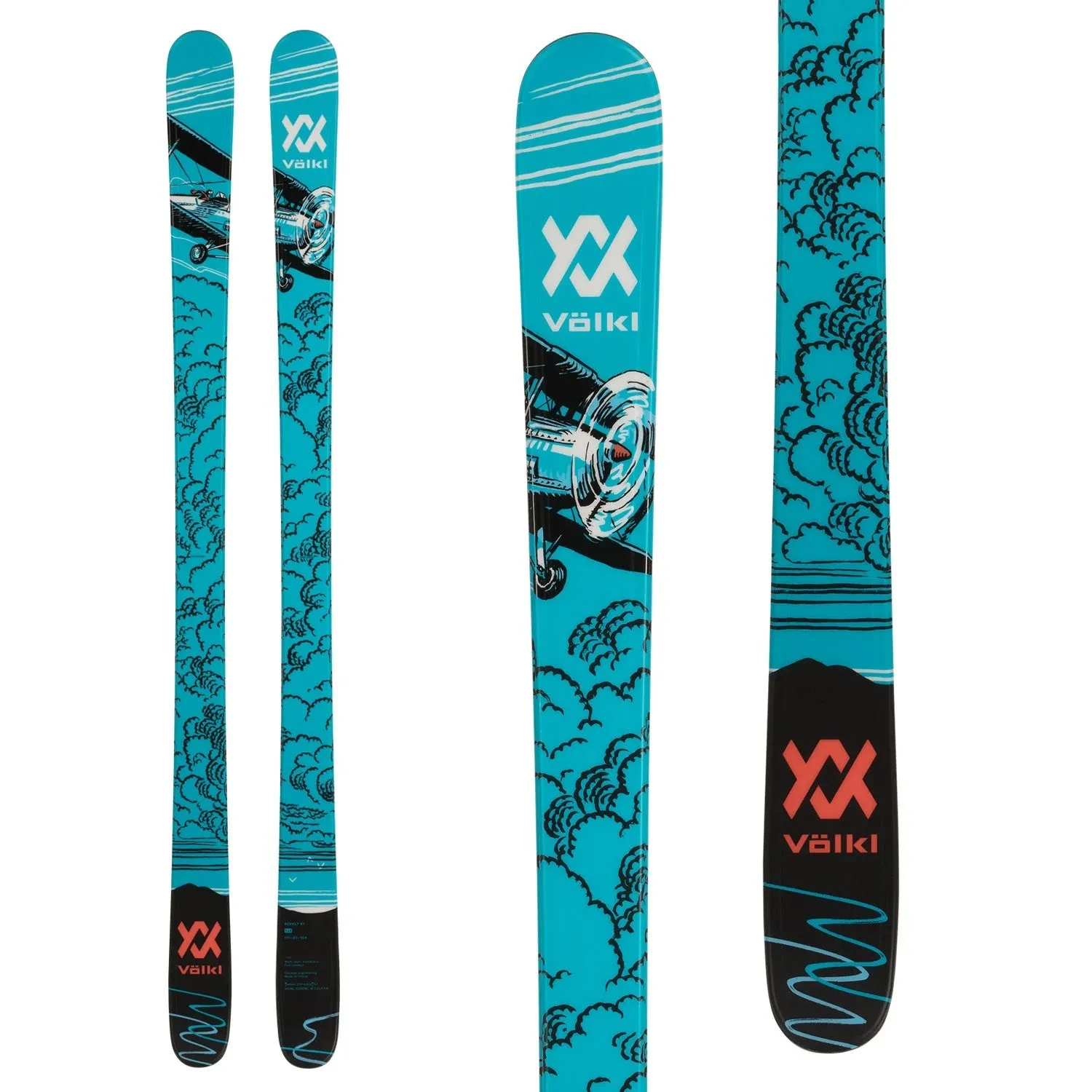 Volkl Revolt 81 Adult Skis 2024 (Salomon Strive 12 Binding) with Dalbello IL Moro 90 GW Mens Boots Ski Package