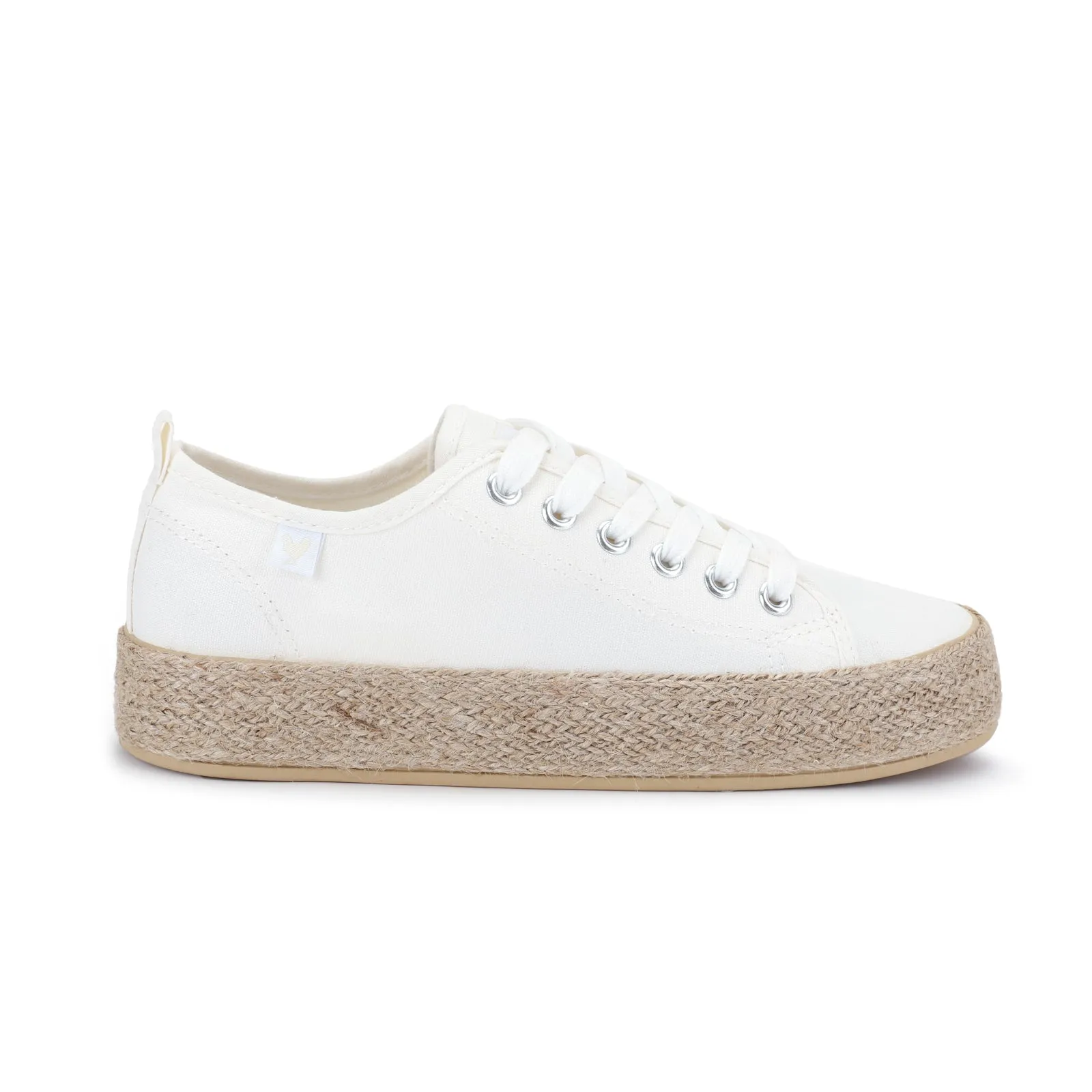 White canvas lace-up espadrille sneakers - Best white canvas lace-up espadrille sneakers for sale.