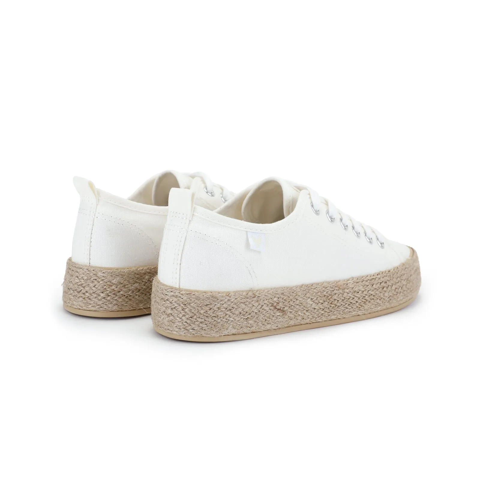 White canvas lace-up espadrille sneakers - Best white canvas lace-up espadrille sneakers for sale.