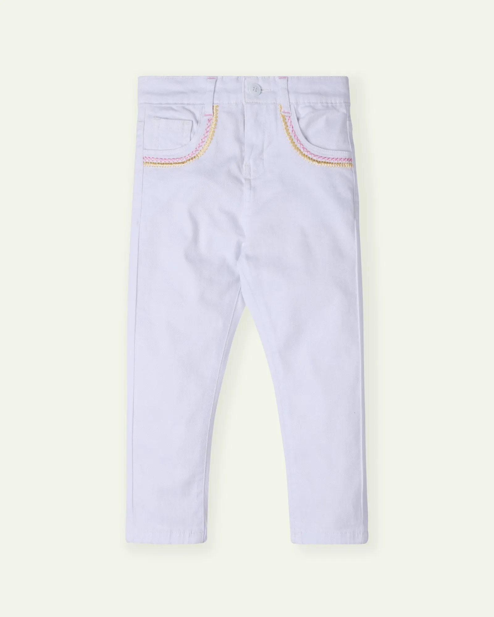 White Twill Trousers