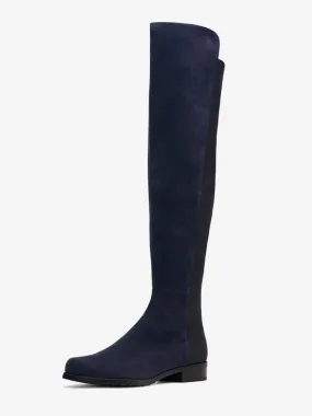 Women's Flat Thigh High Boots Suede Elestic Boots