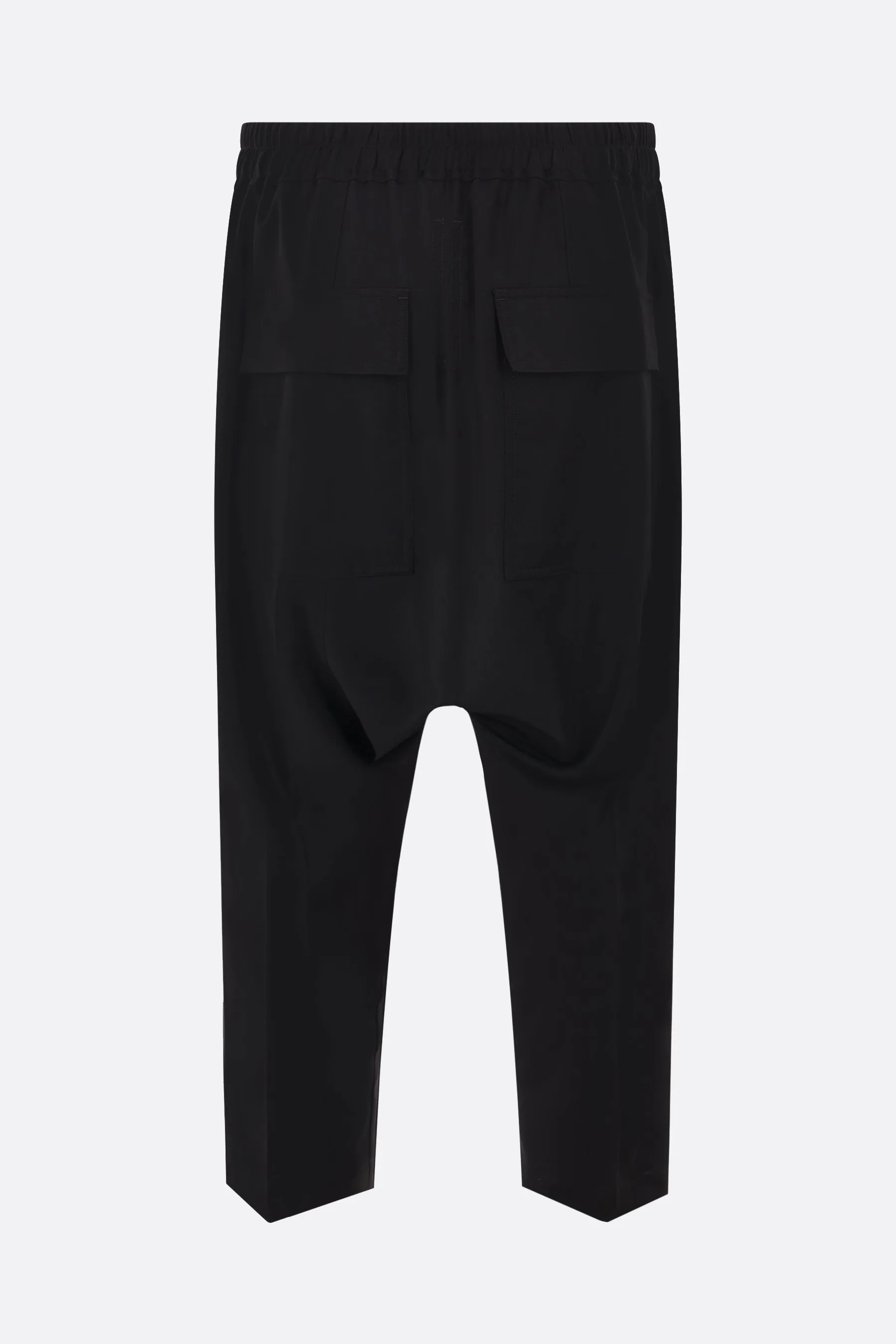 Wool trousers with a cropped length