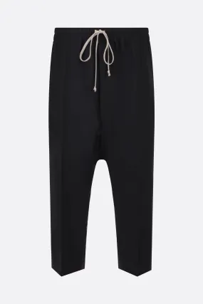 Wool trousers with a cropped length