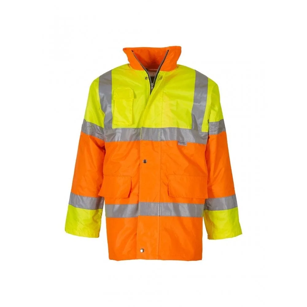 Yellow and Orange Yoko Hi-Vis Contrast Jacket - Size Large